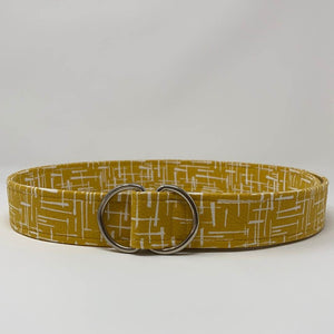 Golden 1950s abstract belt by oliver green