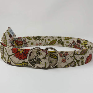 Retro Floral d-ring belt by oliver green