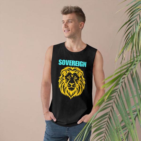 Sovereign Lion Unisex Tank Top - Bold Design for Summer Vibes