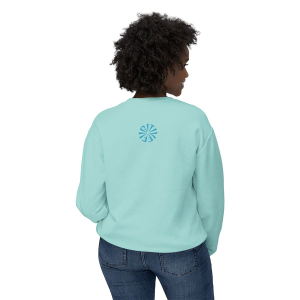 Unisex Lightweight Crewneck Sweatshirt - 'Live Free' Tiger Design