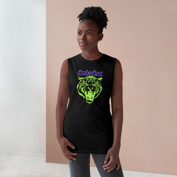 Disobedient Tiger Graphic Unisex Tank Top - Perfect for Summer Adventures
