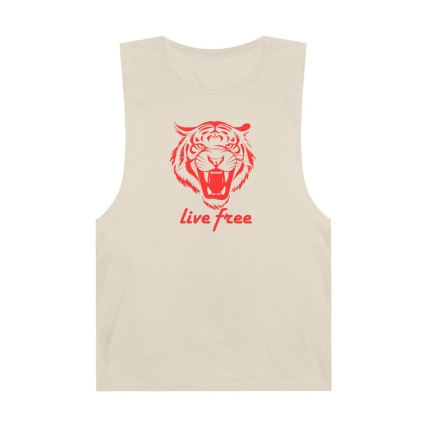 Live Free Tiger Unisex Tank Top