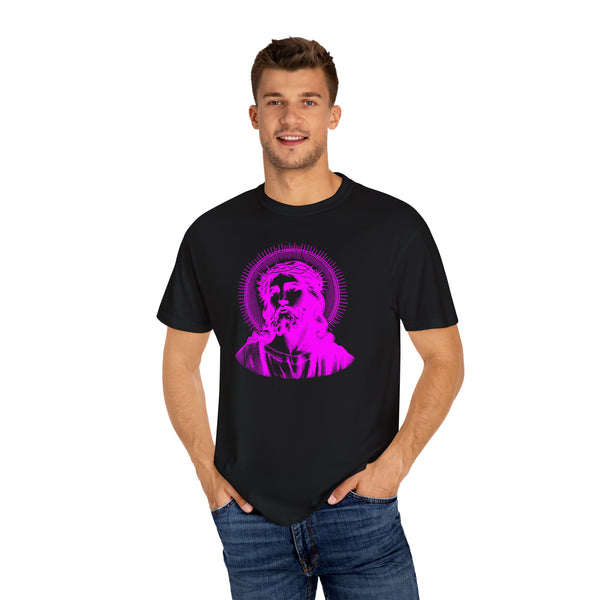 FUGITIVE TEES | SACRED NEON MAGENTA JESUS FREQUENCY TEE