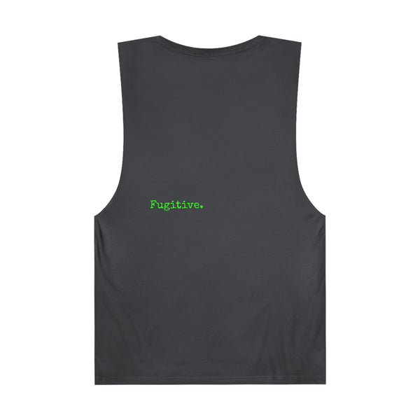 Live Free Neon Green Tiger Unisex Tank Top - Bold Graphic Tee for Adventure Seekers