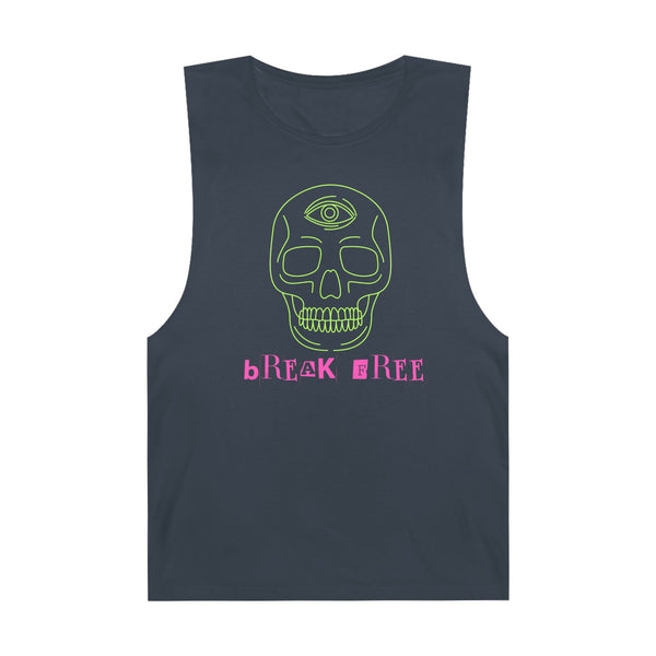 Unisex Barnard Tank - Bohemian Skull Graphic Tee for Festival Vibes