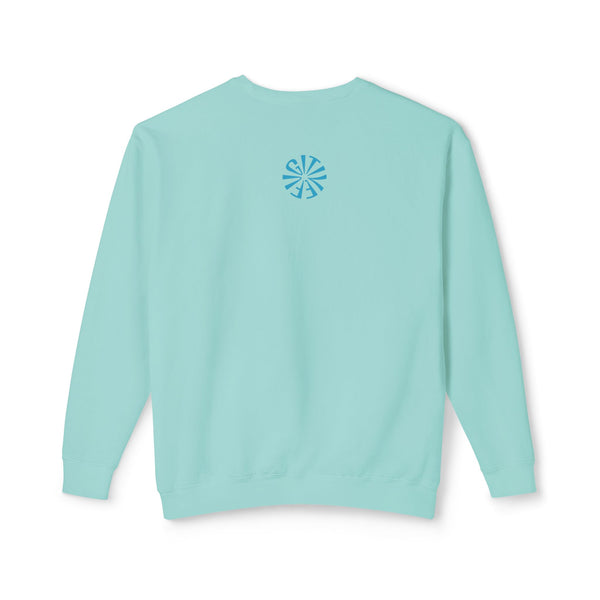 Unisex Lightweight Crewneck Sweatshirt - 'Live Free' Tiger Design