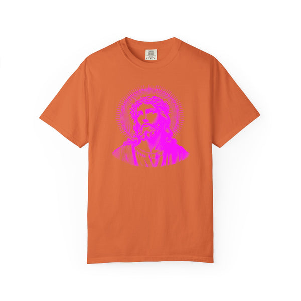 FUGITIVE TEES | SACRED NEON MAGENTA JESUS FREQUENCY TEE