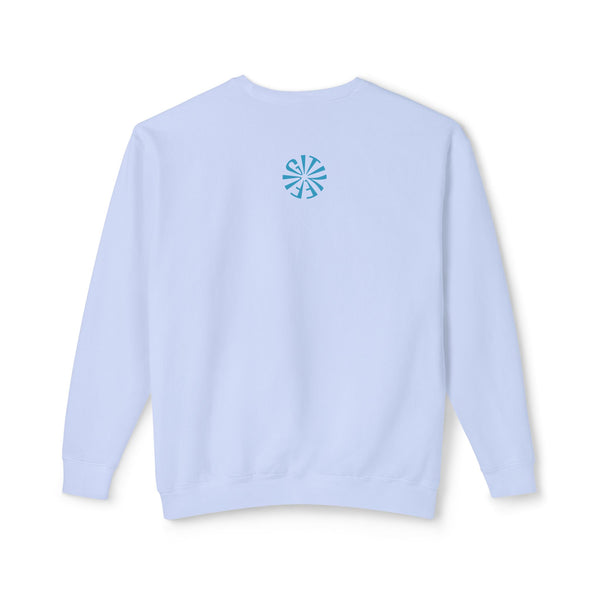 Unisex Lightweight Crewneck Sweatshirt - 'Live Free' Tiger Design