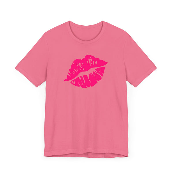 FUGITIVE TEES | NEON PINK KISS ME, DON’T MISS TEE
