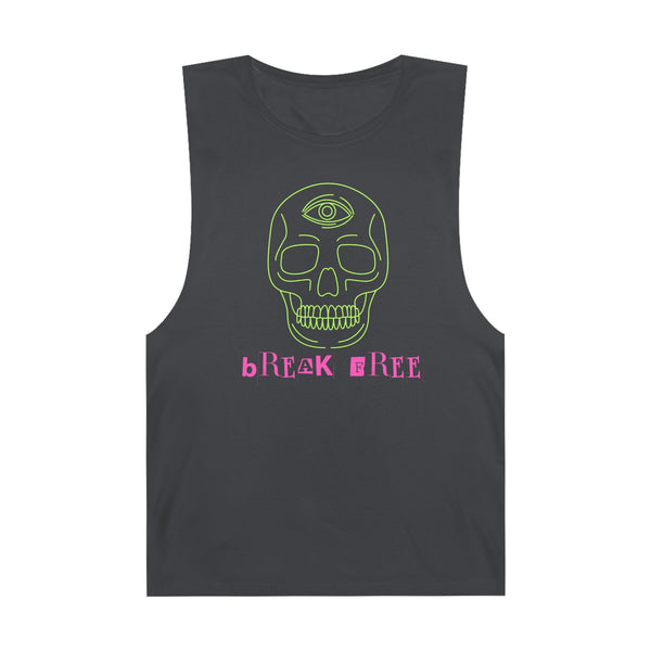 Unisex Barnard Tank - Bohemian Skull Graphic Tee for Festival Vibes