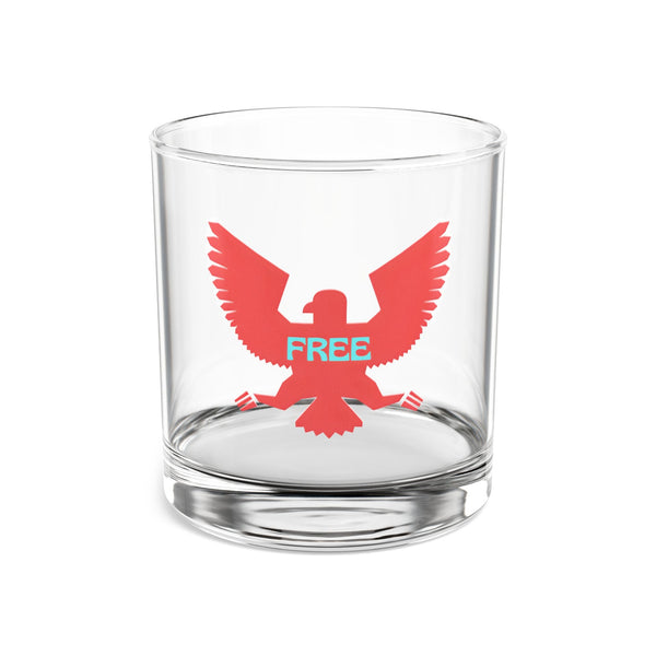 Custom Fugitive Tiger Rocks Glass - 10oz, elegant design with vibrant print, perfect for whiskey or cocktails.