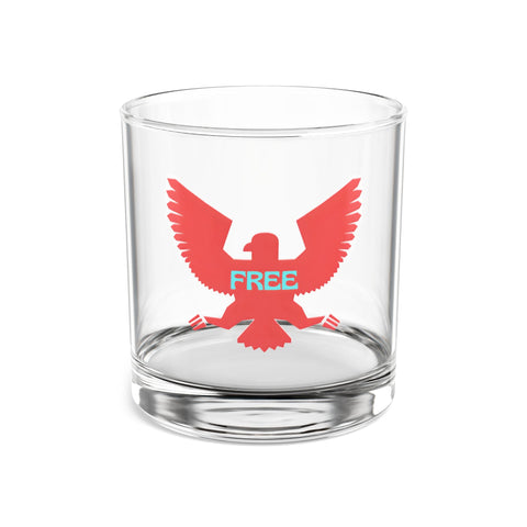 Custom Fugitive Tiger Rocks Glass - 10oz, elegant design with vibrant print, perfect for whiskey or cocktails.