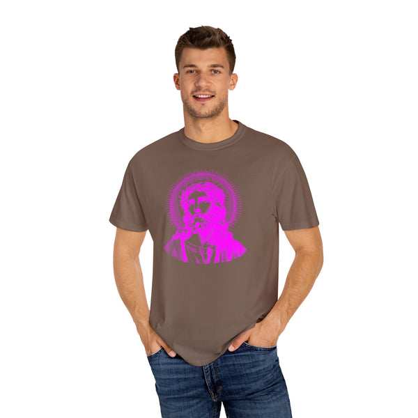 FUGITIVE TEES | SACRED NEON MAGENTA JESUS FREQUENCY TEE