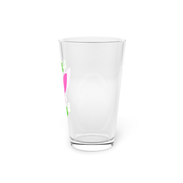 Fugitive Tiger Pint Glass - 16oz | Unique Drinking Glass for Wild Nights