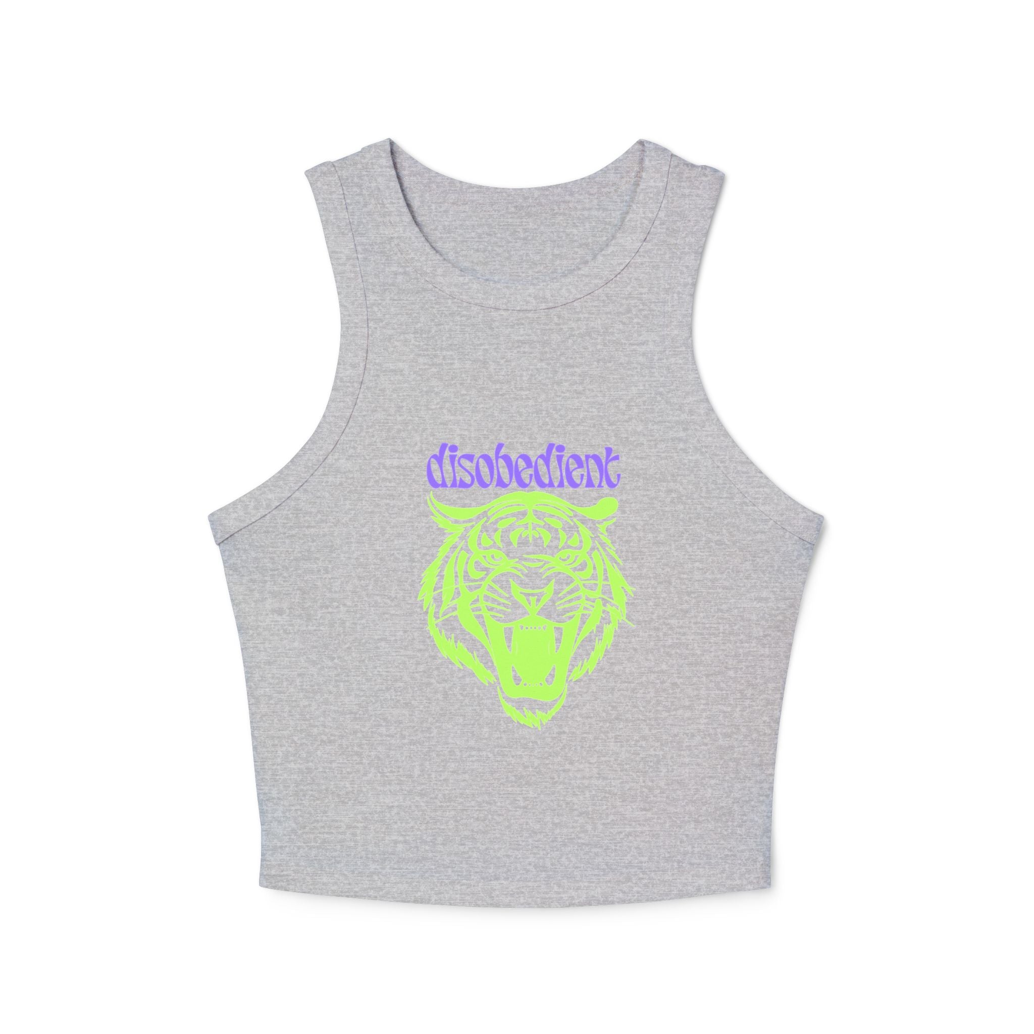 Disobedient Tiger Women's Micro Rib Tank Top - Trendy Summer Apparel
