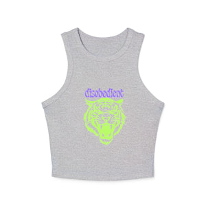 Disobedient Tiger Women's Micro Rib Tank Top - Trendy Summer Apparel