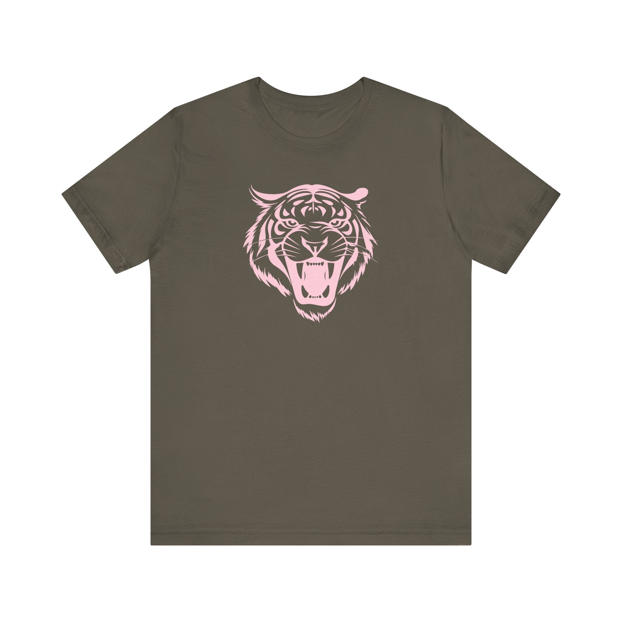 Patel Pink Fierce Tiger Graphic Tee - Unisex Jersey Short Sleeve Shirt