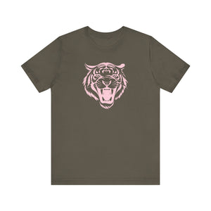 Patel Pink Fierce Tiger Graphic Tee - Unisex Jersey Short Sleeve Shirt