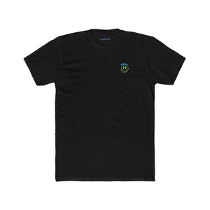 Unisex Cotton Crew Tee - Deprogrammed Smiley Face Graphic Tee