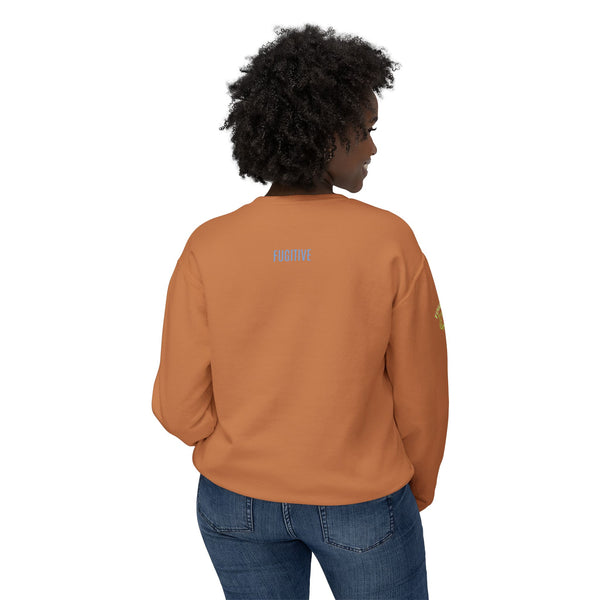 Unisex Lightweight Crewneck Sweatshirt - 'Live Free' Tiger Design