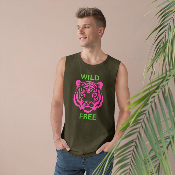 Wild & Free Unisex Tank Top - Vibrant Tiger Design