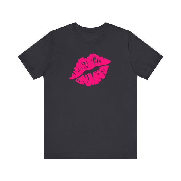 FUGITIVE TEES | NEON PINK KISS ME, DON’T MISS TEE