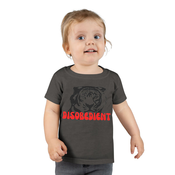 Disobedient Tiger Toddler T-Shirt - Fun and Playful Kids' Apparel
