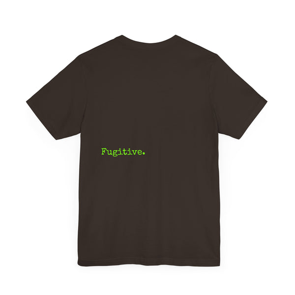 Fugitive Neon Lime Skull Tee - Unisex Jersey Short Sleeve T-Shirt