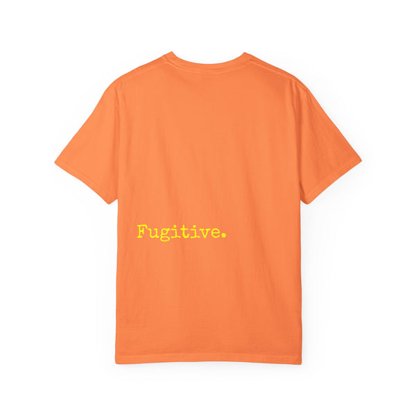 Vibrant Neon Yellow Skull Graphic T-Shirt - Unisex Garment-Dyed Tee for Casual Style
