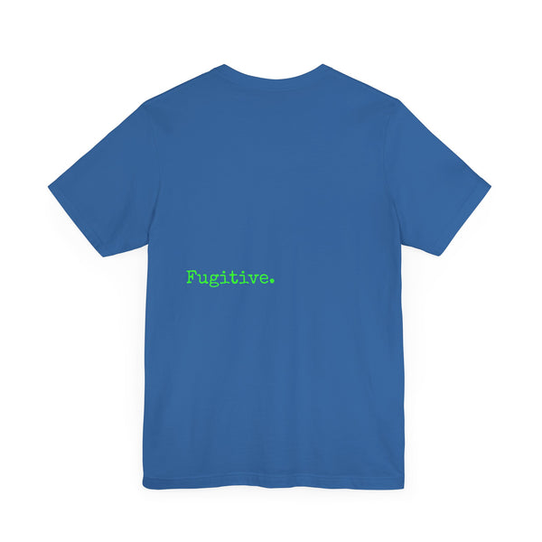 Fugitive Neon Green Skull Graphic Tee - Unisex Jersey Short Sleeve T-Shirt