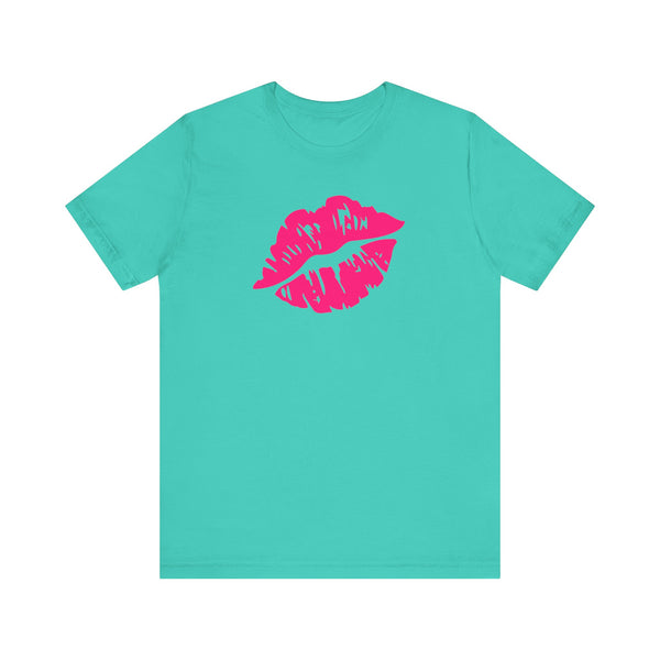 FUGITIVE TEES | NEON PINK KISS ME, DON’T MISS TEE