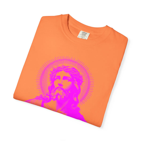 FUGITIVE TEES | SACRED NEON MAGENTA JESUS FREQUENCY TEE