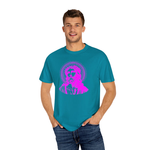 FUGITIVE TEES | SACRED NEON MAGENTA JESUS FREQUENCY TEE