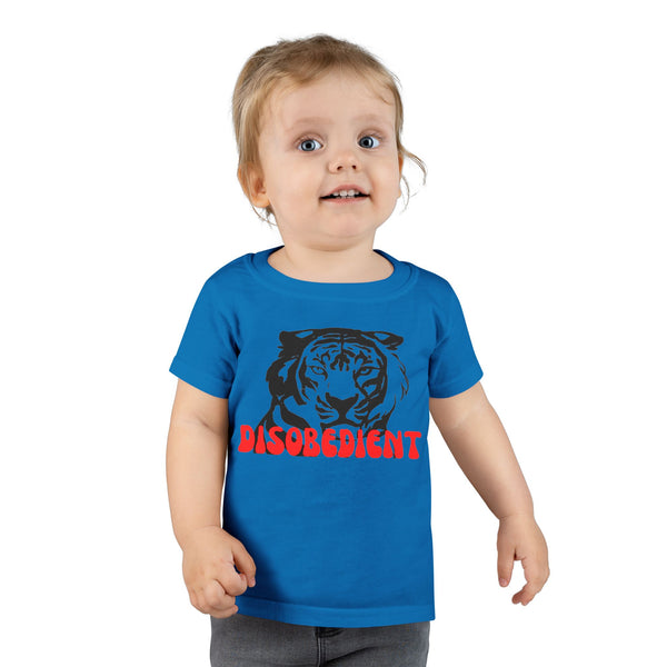Disobedient Tiger Toddler T-Shirt - Fun and Playful Kids' Apparel