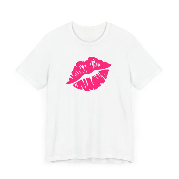 FUGITIVE TEES | NEON PINK KISS ME, DON’T MISS TEE
