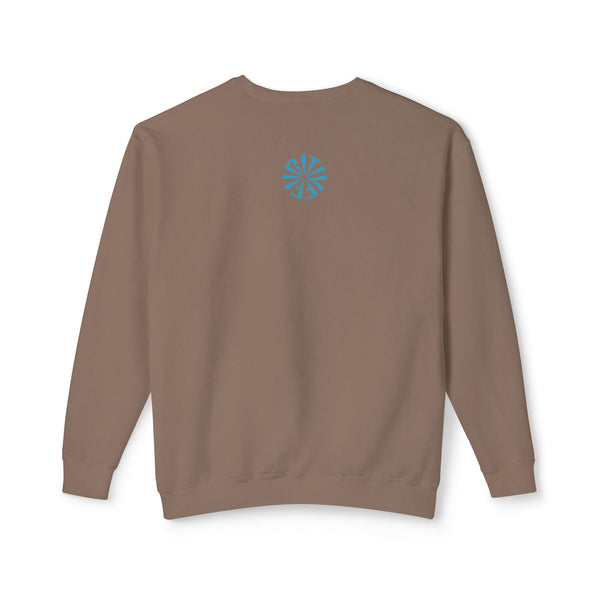 Unisex Lightweight Crewneck Sweatshirt - 'Live Free' Tiger Design