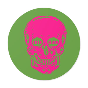 Bold "Free Mind" Round Vinyl Stickers - Funky Decor for Creative Souls