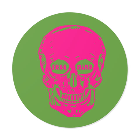 Bold "Free Mind" Round Vinyl Stickers - Funky Decor for Creative Souls