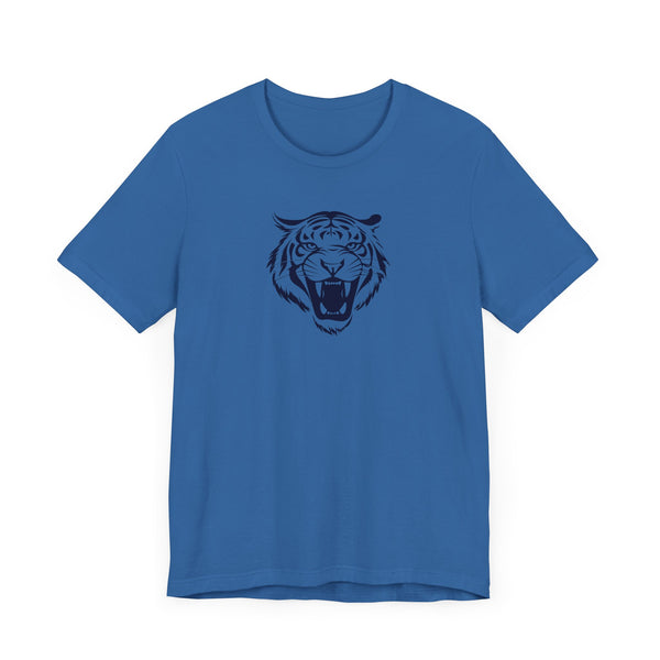 Navy Blue Tiger Spirit Unisex Tee - Fierce Tiger & Fugitive Graphic
