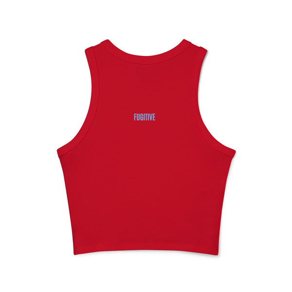 Rebel Tiger Women's Racer Tank Top - Trendy Micro Rib Style