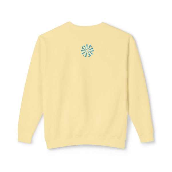 Unisex Lightweight Crewneck Sweatshirt - 'Live Free' Tiger Design