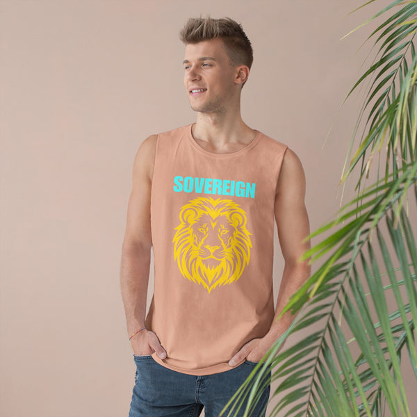Sovereign Lion Unisex Tank Top - Bold Design for Summer Vibes