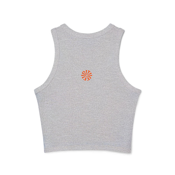 Skull Print Racer Tank Top - Forever Free, No Compromise