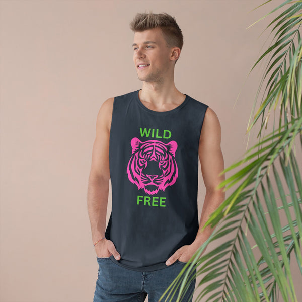 Wild & Free Unisex Tank Top - Vibrant Tiger Design