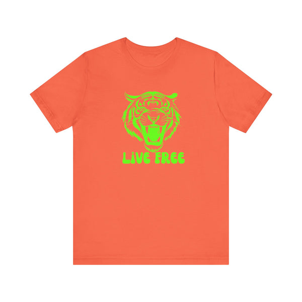 Fugitive Neon Green Live Free Tiger Graphic Tee