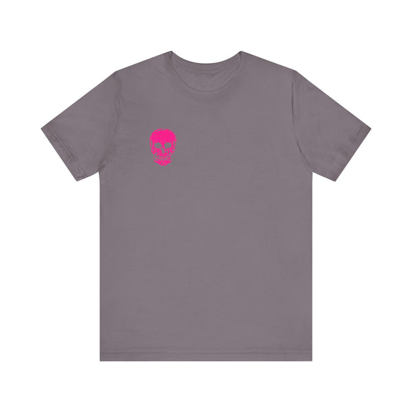 FUGITIVE TEES | NEON PINK MINI SKULL TEE