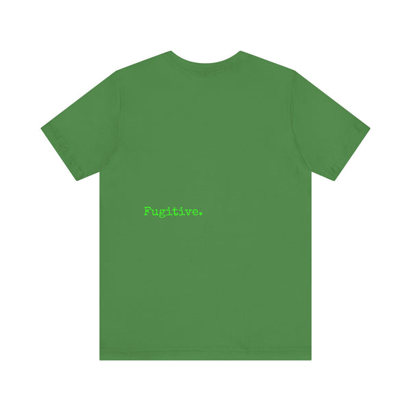 Unisex Neon Green Skull Graphic Tee - "Fugitive"