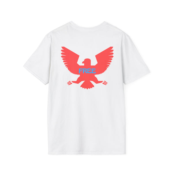 Unisex Softstyle T-Shirt - Vintage Eagle Design with 'FREE' Message