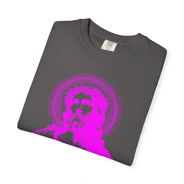 FUGITIVE TEES | SACRED NEON MAGENTA JESUS FREQUENCY TEE
