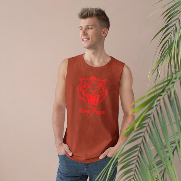 Live Free Unisex Tiger Tank Top